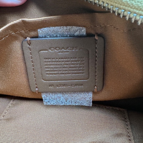 Coach Teri Shoulder Bag With Signature Quilting Silver/retro yellow - Picture 12 of 12